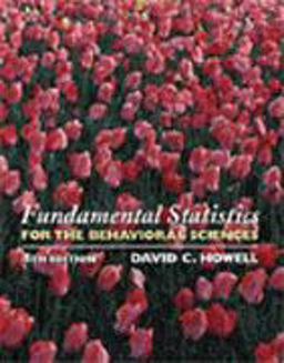 Fundamental Statistics for the Behavioral Sciences 4th 1998 9780534358211 Front Cover