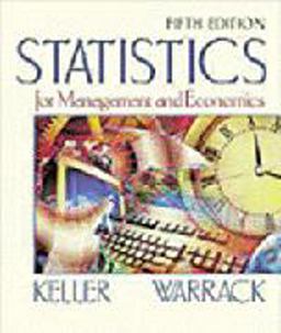 Statistics for Management and Economics Systematic Approach 5 5th 1999 9780534368302 Front Cover