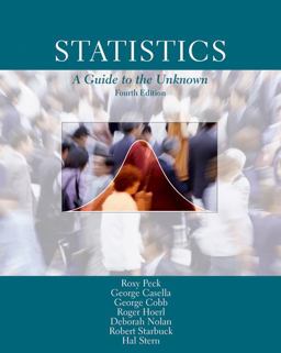 Statistics A Guide to the Unknown 4th 9780534372828 Front Cover