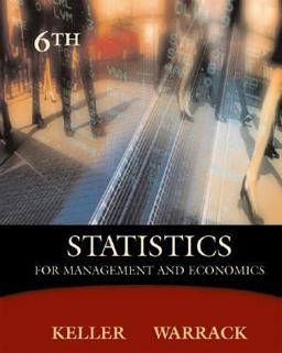 Statistics for Management and Economics 6th 2002 9780534391867 Front Cover