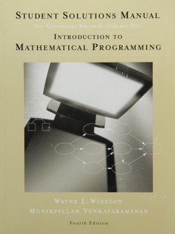 Introduction to Mathematical Programming