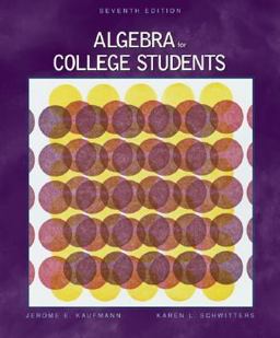 Algebra for College Students