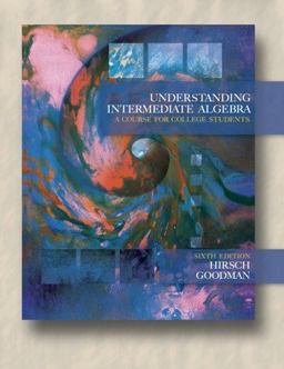 Understanding Intermediate Algebra A Course for College Students 6th 9780534417956 Front Cover