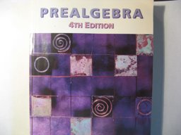 Prealgebra 4th 9780534434038 Front Cover