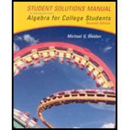 Algebra for College Students