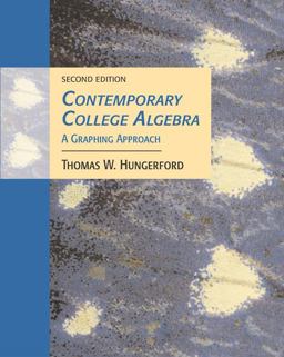 Contemporary College Algebra : a Graphing Approach (with CD-ROM and ILrn' Tutorial)