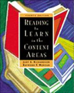 Reading to Learn in the Content Areas 4th 1999 9780534508548 Front Cover