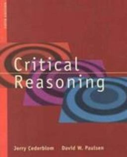 Critical Reasoning 5th 9780534519407 Front Cover