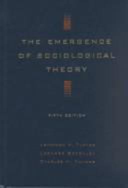 The Emergence of Sociological Theory