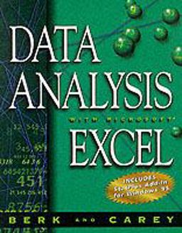 Data Analysis with Microsoft Excel Windows '95 Edition 1st 1997 9780534529291 Front Cover