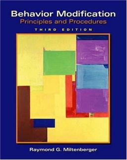 Behavior Modification Principles and Procedures 3rd 9780534536008 Front Cover