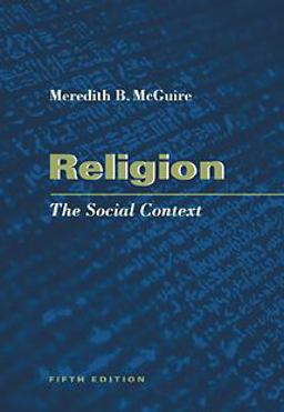 Religion The Social Context 5th 9780534541262 Front Cover