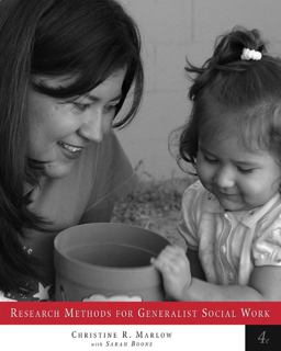 Research Methods for Generalist Social Work 4th 9780534541590 Front Cover