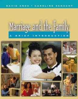 Marriage and the Family A Brief Introduction  9780534552930 Front Cover