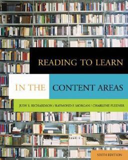 Reading to Learn in the Content Are 6th 2005 9780534553388 Front Cover