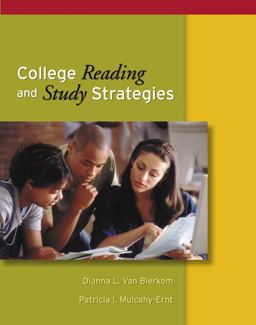 College Reading and Study Strategies  9780534584207 Front Cover