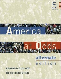 America at Odds 5th 9780534601331 Front Cover