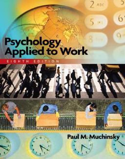 Psychology Applied to Work 8th 9780534607814 Front Cover