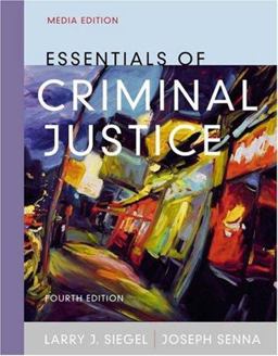 Essentials of Criminal Justice 4th 9780534616410 Front Cover