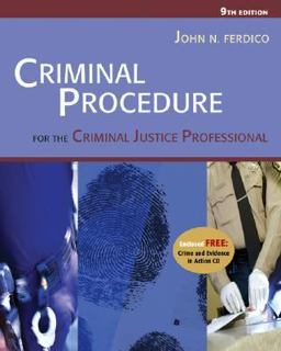 Criminal Procedure for the Criminal Justice Professional 9th 9780534629199 Front Cover