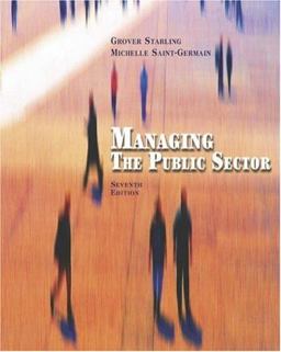 Managing the Public Sector 7th 9780534631505 Front Cover