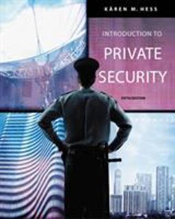 Introduction to Private Security 5th 9780534632045 Front Cover