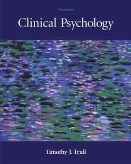 Clinical Psychology 7th 9780534633875 Front Cover