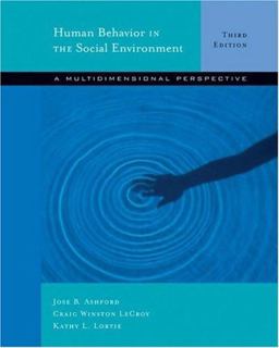 Human Behavior in the Social Environment A Multidimensional Perspective 3rd 9780534642761 Front Cover