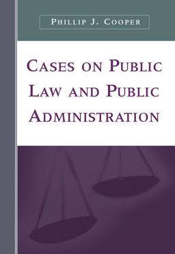 Cases on Public Law and Public Administration  9780534643218 Front Cover