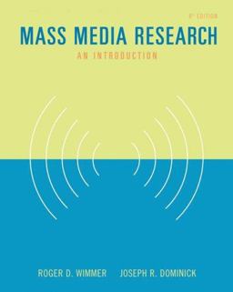 Mass Media Research An Introduction 8th 9780534647186 Front Cover