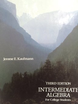 Intermediate Algebra for College Students