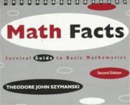 Math Facts Survival Guide to Basic Mathematics 2nd 9780534947347 Front Cover
