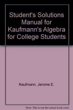 Algebra for College Students
