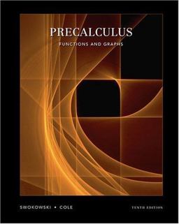 Precalculus Functions and Graphs 10th 9780534999902 Front Cover