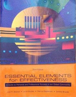 Essential Elements for Effectiveness A Guide to Personal and Professional Success in Our Global Community 3rd 9780536202017 Front Cover