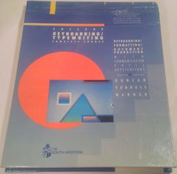 College Keyboarding-Typewriting 12th 1989 9780538208604 Front Cover