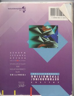 College Keyboarding Typewriting and Formatting