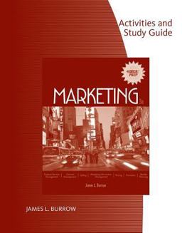 Activities and Study Guide for Burrow's Marketing, 3rd 3rd 9780538446655 Front Cover