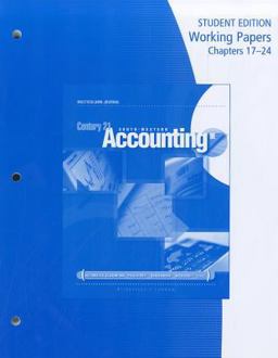 Working Papers, Chapters 17-24 for Gilbertson/Lehman's Century 21 Accounting: Multicolumn Journal, 9th