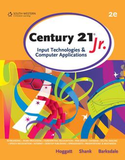 Century 21(tm) Jr. , Input Technologies and Computer Applications