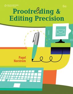 Proofreading and Editing Precision (with CD-ROM) 6th 9780538450454 Front Cover