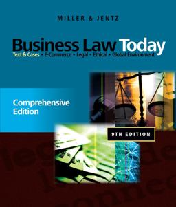 Business Law Today Text and Cases 9th 9780538452809 Front Cover