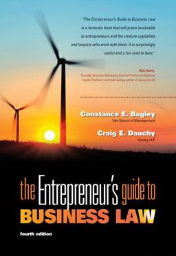 Entrepreneur's Guide to Business Law 4th 9780538466462 Front Cover