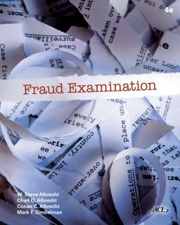 Fraud Examination 4th 9780538470841 Front Cover