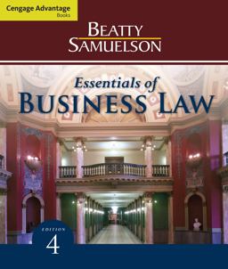 Cengage Advantage Books: Essentials of Business Law 4th 9780538473804 Front Cover