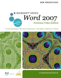 New Perspectives on Microsoft Office Word 2007, Comprehensive, Premium Video Edition