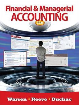 Financial and Managerial Accounting 11th 9780538480895 Front Cover