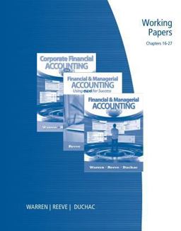 Financial and Managerial Accounting Financial and Managerial Accounting