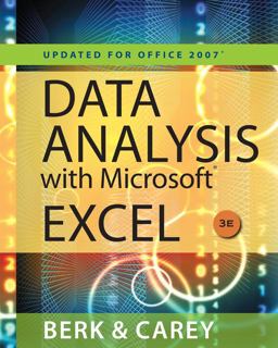 Data Analysis with Microsoft® Excel® 2007
