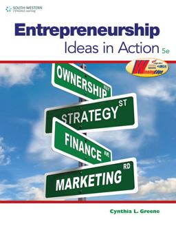 Entrepreneurship Ideas in Action 5th 9780538496896 Front Cover